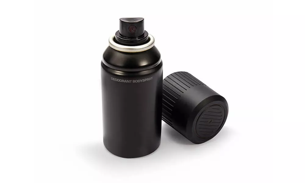 Photo of an aerosol can.
