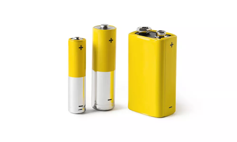 Photo of household batteries.