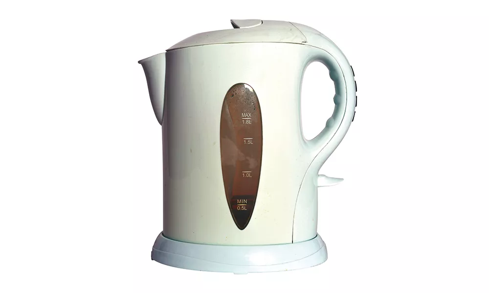 Photo of a kettle.