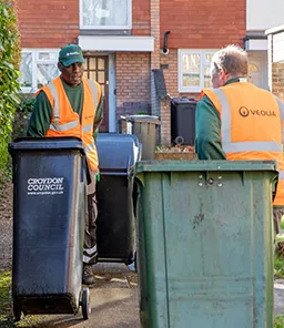 Collection crews completing their rounds in Croydon