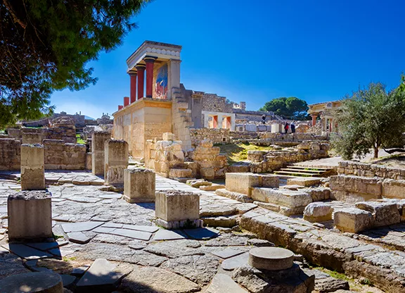 A photo of the ancient city of Knossos.